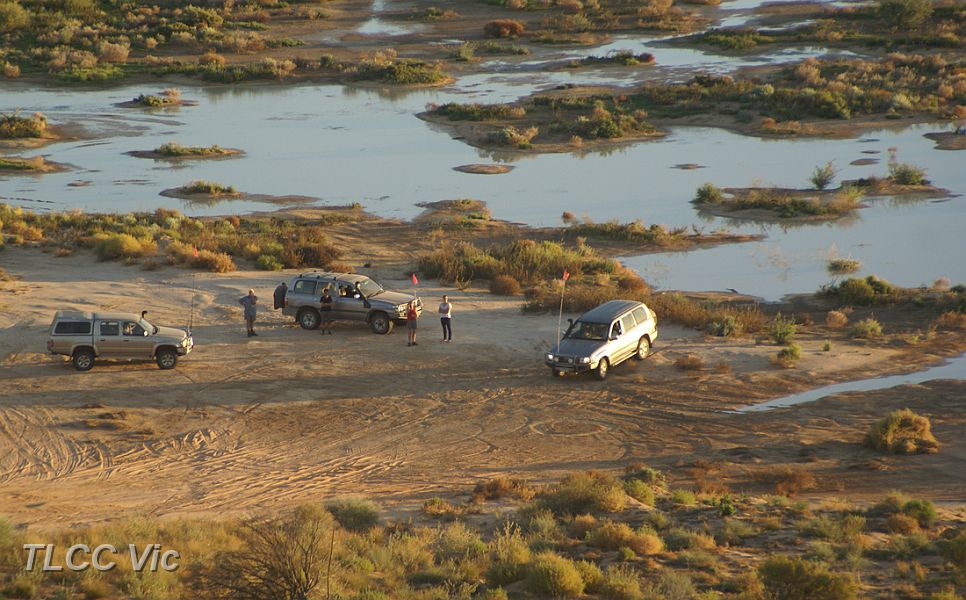 05-JAT, Monster and Wilson preparing to climb Big Red.JPG